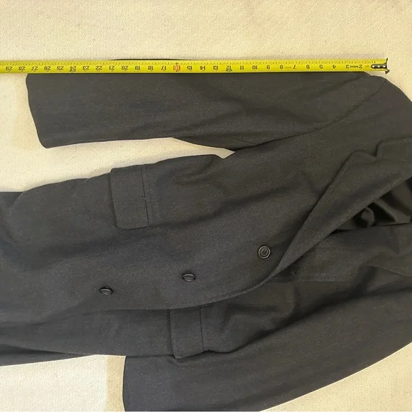 Vintage Brooks Brothers Men’s Charcoal Grey Overcoat - Picture 11 of 16